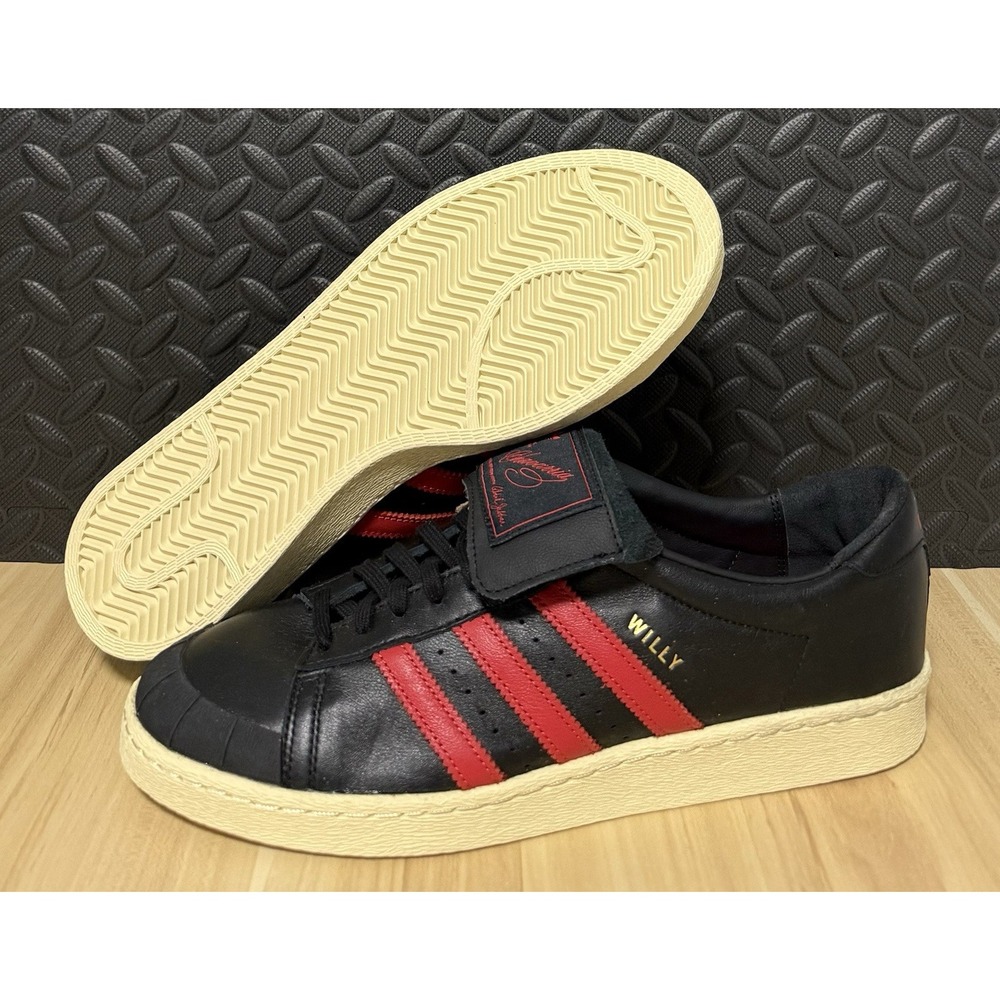 Adidas X Willy Chavarria Jabbar Low Shoes Black Red JP6111 Mens Size 12.5